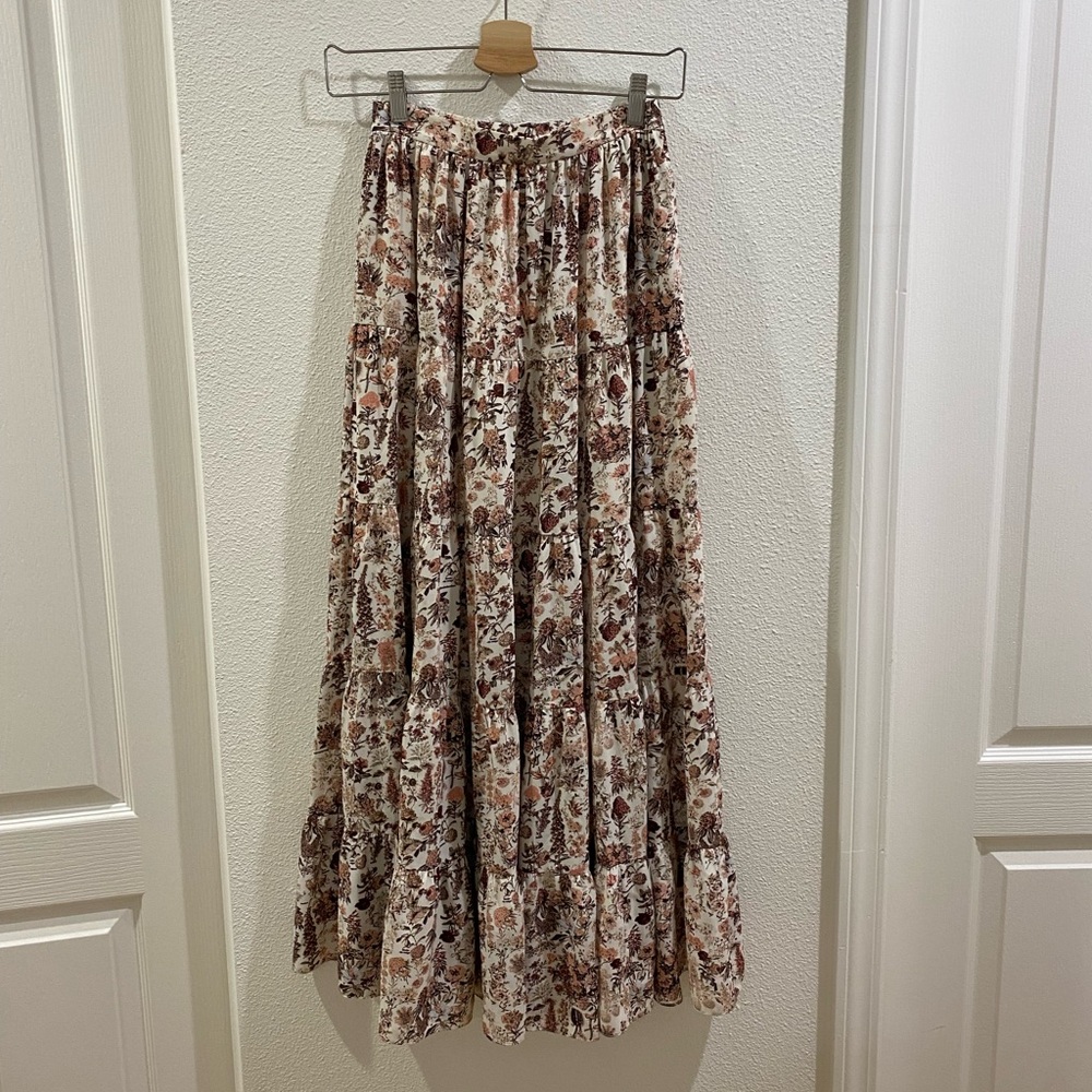 TVF For DVF Floral Maxi Skirt